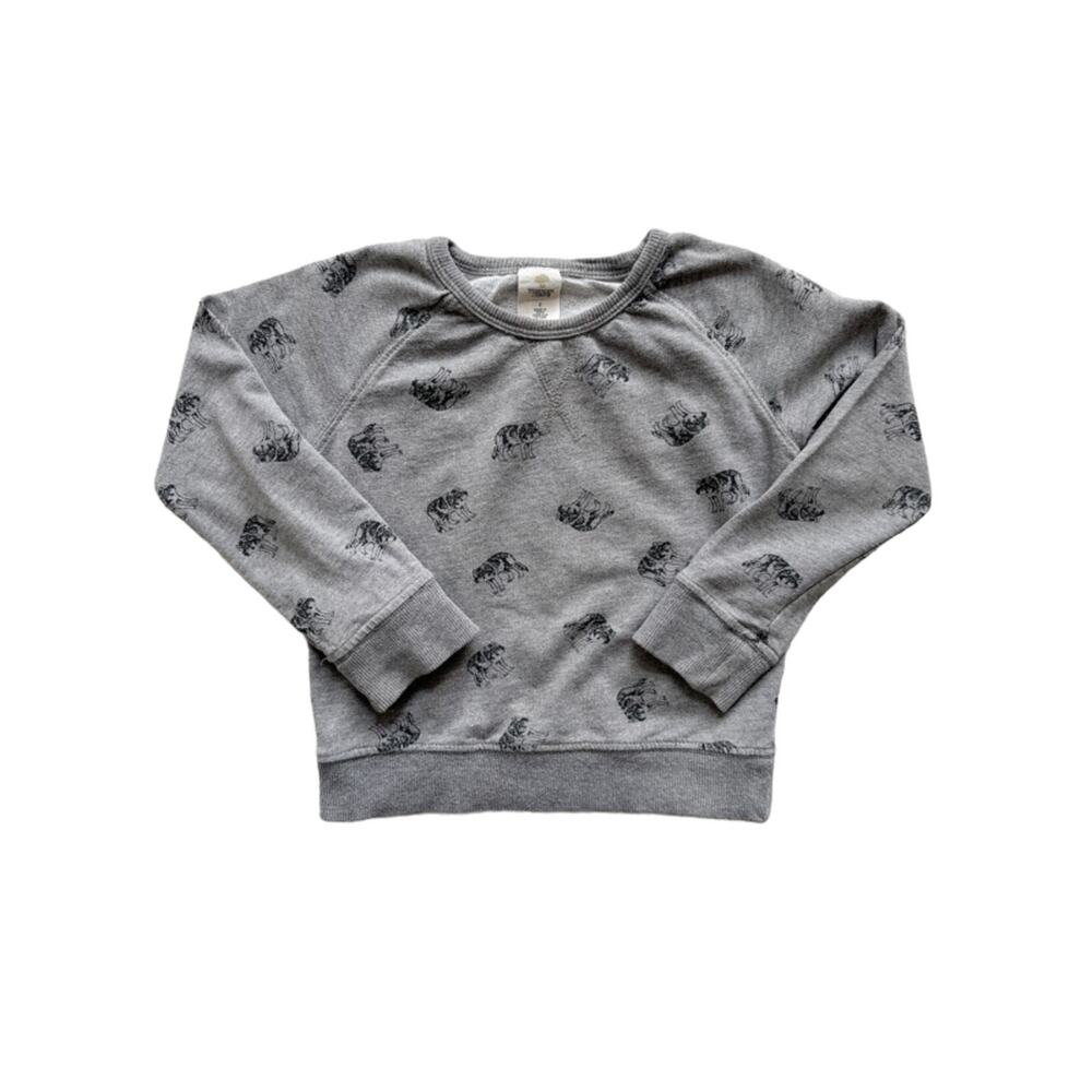 Tucker + Tate Wolf Pullover Crew Sweatshirt Size 2